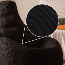 Icon Gaming Performance Mesh Recliner Bean Bag, Black - thumbnail 7