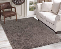 Soft Plain Thick Area Shaggy Rug - Taupe 120 X 170 Cm - thumbnail 3
