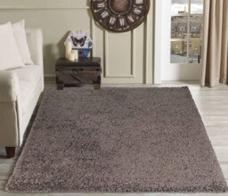 Soft Plain Thick Area Shaggy Rug - Taupe 120 X 170 Cm - thumbnail 2