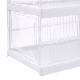 Living And Home 6 Tier Transparent Foldable Shoe Storage Box Shoe Organiser - thumbnail 4