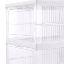 Living And Home 6 Tier Transparent Foldable Shoe Storage Box Shoe Organiser - thumbnail 5