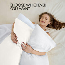 Bedlooms Dyed Pillowcase Pair- Soft Plain Pillow Covers Cream Envelop Closure - Easy Care Pillowcase Bedding Set 50X75 Cm - thumbnail 3
