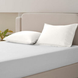 Bedlooms Dyed Pillowcase Pair- Soft Plain Pillow Covers Cream Envelop Closure - Easy Care Pillowcase Bedding Set 50X75 Cm - thumbnail 8