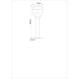 Luminosa Lighting Luminosa Callisto Outdoor Bollard Stainless Steel Ip44 Led 3000K - thumbnail 4