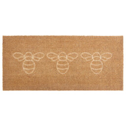 Beliani Doormat Cavite Natural 55 X 120 Cm Bee Coir - thumbnail 1