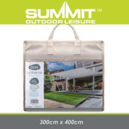 Sun Sail Shade 3X4M Guy Ropes - Reinforced Eyelets Uv 50+  Ecru 4M X3M - thumbnail 2