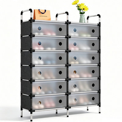 7 Tier Cabinet Storage Organiser Shoe Rack Stand Holder - image 1