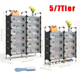7 Tier Cabinet Storage Organiser Shoe Rack Stand Holder - thumbnail 2