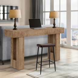 London Boutique Console Table, 160 Cm Behind Sofa Table With Wood Grain Finish, Easy To Assemble Hallway Table For Entryway - thumbnail 5