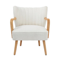 Gfw Enzo Boucle Teddy Accent Chair Cream - thumbnail 2