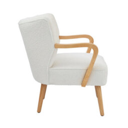 Gfw Enzo Boucle Teddy Accent Chair Cream - thumbnail 4