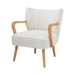 Gfw Enzo Boucle Teddy Accent Chair Cream - thumbnail 3