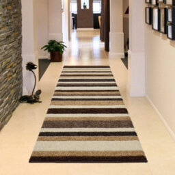 The Rugs Alya Collection Washable Rugs & Runners Striped Design In Beige   117B - thumbnail 5