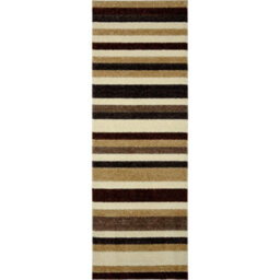 The Rugs Alya Collection Washable Rugs & Runners Striped Design In Beige   117B - thumbnail 3