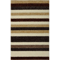 The Rugs Alya Collection Washable Rugs & Runners Striped Design In Beige   117B - thumbnail 1