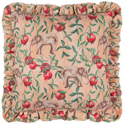 Wylder Tropics Okara Elephant Printed Ruffle Cushion Cover - image 1