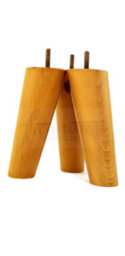 L&F Wood Legs Oak 180mm High Set Of 4 Replacement Angled Furniture Legs Set Of 4 Sofas Chairs Stools M8 - thumbnail 6