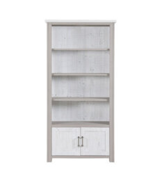 Baumhaus Greystone - Large Open Bookcase With Doors - thumbnail 3