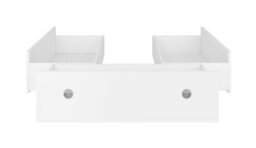 Impact Furniture Underbed Bed Storage Drawers 3X Pull-Out For Double Bed White Matt Nepo - thumbnail 2