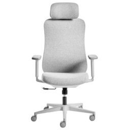 Beliani Office Chair Nemoar Light Grey - thumbnail 4