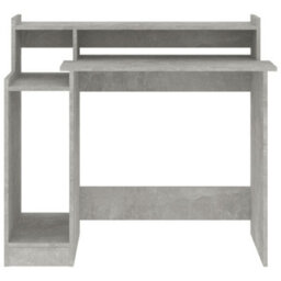 Vidaxl Desk With Led Lights Concrete Grey 97X45X90 Cm Engineered Wood - thumbnail 8