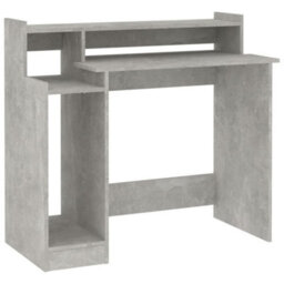 Vidaxl Desk With Led Lights Concrete Grey 97X45X90 Cm Engineered Wood - thumbnail 3