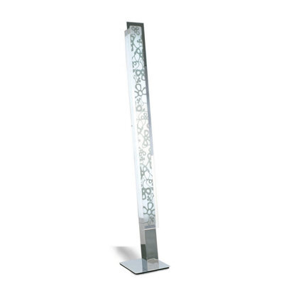 Luminosa Lighting Luminosa Euphoria Floor Lamp 2 Light T5, Polished Chrome/opal White Glass, Not Led/cfl Compatible - image 1