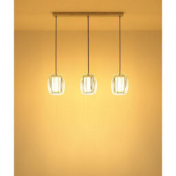 Luminosa Lighting Luminosa Maribel Bar Pendant Ceiling Light Chrome 3X E27 - thumbnail 6