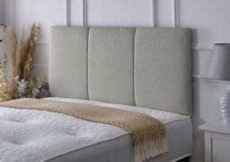 Slumbre Alton Chenille Headboard - 4Ft6 Double - Stone Chenille