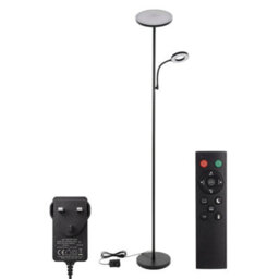 Emitto Mother & Child Floor Lamp Uplighter Adjustable Reading Light Remote - thumbnail 3