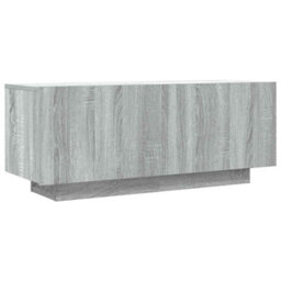 Walplus Tv Cabinet Grey Sonoma 100X35X40 Cm Engineered Wood - thumbnail 2