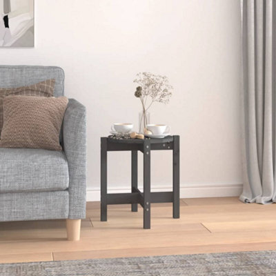 Walplus Coffee Table Grey 42.5X45 Cm Solid Wood Pine - image 1