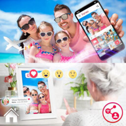 Duronic Digital Photo Frame Pf2A We Smart Touchscreen Digital Picture Frame 10.1 Inch Display Photos For Family Friends - White - thumbnail 6