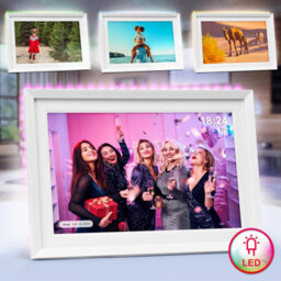 Duronic Digital Photo Frame Pf2A We Smart Touchscreen Digital Picture Frame 10.1 Inch Display Photos For Family Friends - White - thumbnail 7
