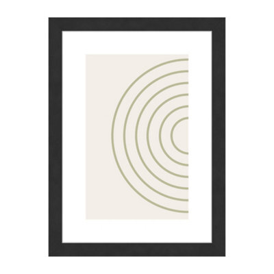 Accent By Nielsen Velino Black Picture Frame A4, 21X29.7Cm - With Glass Front And Abstract Poster Print - image 1