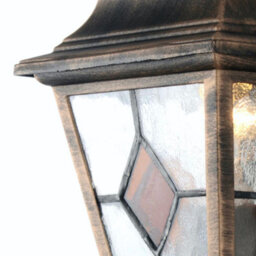First Choice Lighting Set Of 2 Morecambe - Black Brushed Gold Pir Sensor Outdoor Wall Lights - thumbnail 4