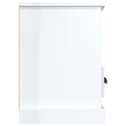 Berkfield Durable Tv Cabinet High Gloss White 100X35X50 Cm Engineered Wood - thumbnail 8