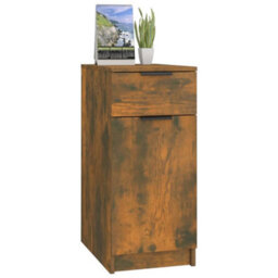 Walplus Desk Cabinet Smoked Oak 33.5X50X75 Cm Engineered Wood - thumbnail 4