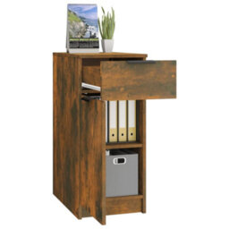 Walplus Desk Cabinet Smoked Oak 33.5X50X75 Cm Engineered Wood - thumbnail 5