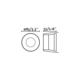 Luminosa Lighting Luminosa Gas Black Recessed Downlight, Gu10 - thumbnail 3