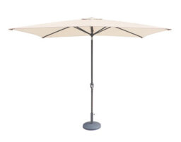 Royalcraft Ivory 2.4X3M Crank And Tilt Parasol - Grey Pole (38mm Pole, 8 Ribs) - thumbnail 4