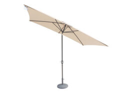 Royalcraft Ivory 2.4X3M Crank And Tilt Parasol - Grey Pole (38mm Pole, 8 Ribs) - thumbnail 1