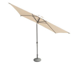 Royalcraft Ivory 2.4X3M Crank And Tilt Parasol - Grey Pole (38mm Pole, 8 Ribs) - thumbnail 3