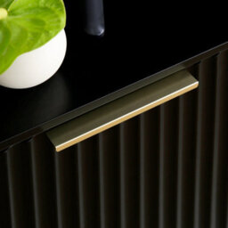 Monza Fluted Tv Unit With Storage Black - thumbnail 5