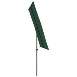 Berkfield Outdoor Parasol With Aluminium Pole 2X1.5 M Green - thumbnail 4