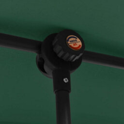 Berkfield Outdoor Parasol With Aluminium Pole 2X1.5 M Green - thumbnail 7