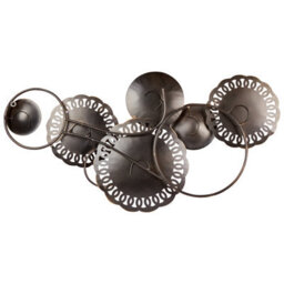 Beliani Wall Decor Plutonium Metal 48 Cm Multicolour - thumbnail 4
