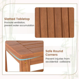 2-Tier Outdoor Slatted Side Table - thumbnail 6
