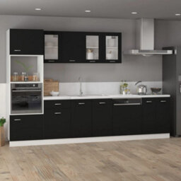 Vidaxl Drawer Bottom Cabinet Lyon Black 50X46X81.5 Cm Engineered Wood - thumbnail 3