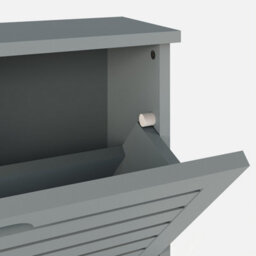 Gfw Bergen Three Tier Shoe Cabinet Grey - thumbnail 6